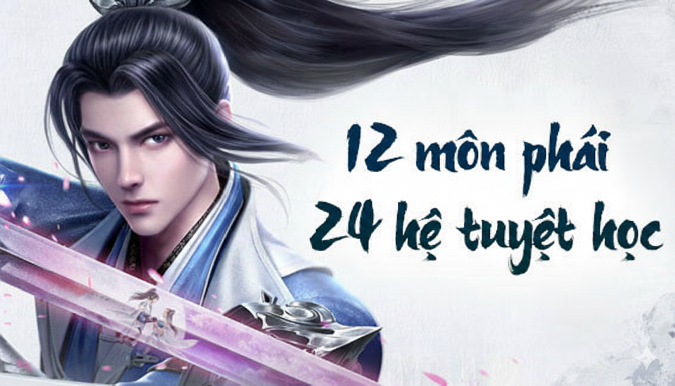 12 môn phái 24 hệ tuyệt học